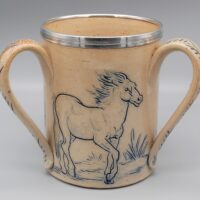 Doulton Lambeth Horses Tyg by Hannah Barlow