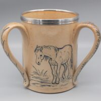 Doulton Lambeth Horses Tyg by Hannah Barlow - Image 2