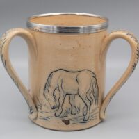Doulton Lambeth Horses Tyg by Hannah Barlow - Image 3